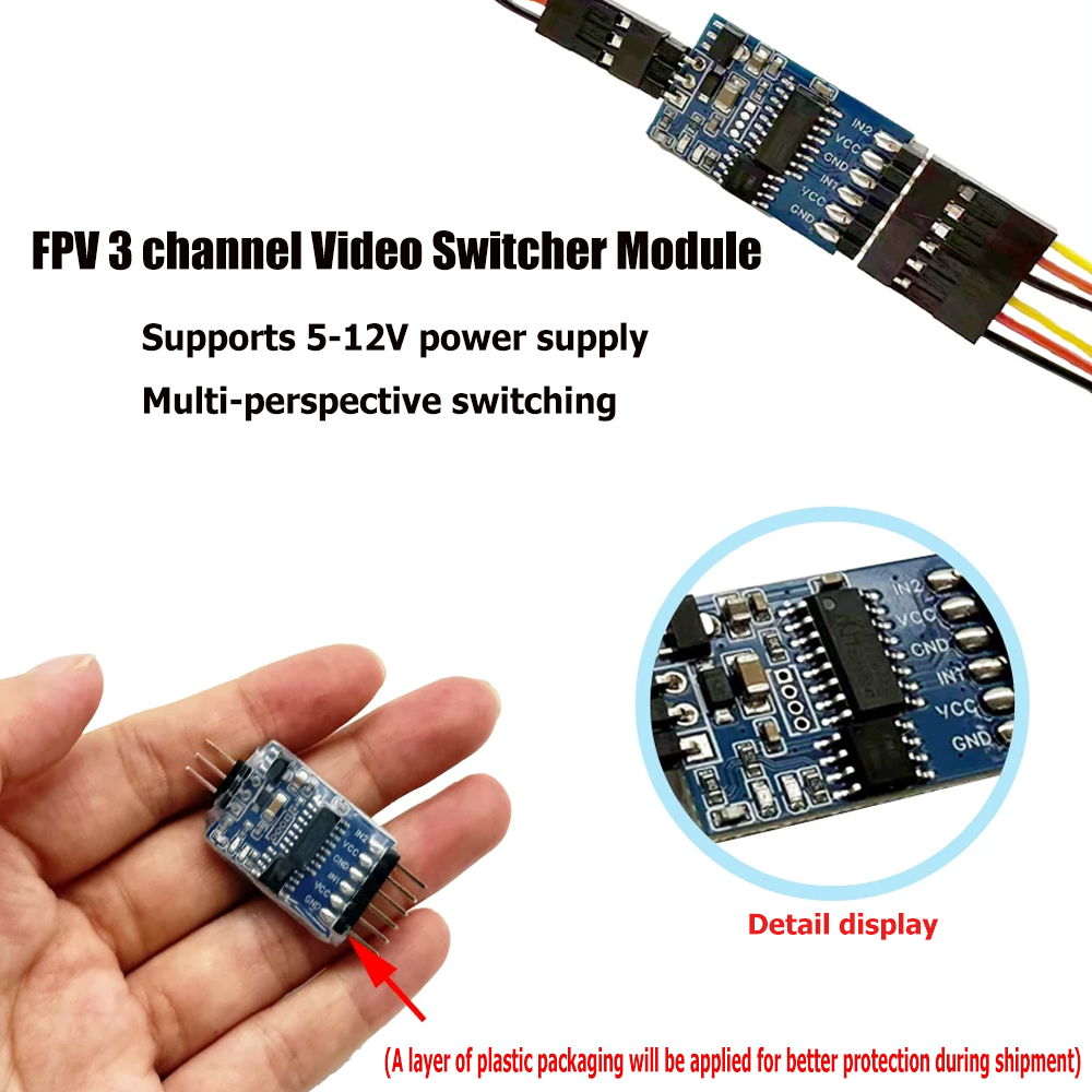 5.8G 3 Channel Video Switcher  - Fpv Drone Motor incelemesi ve fiyatı