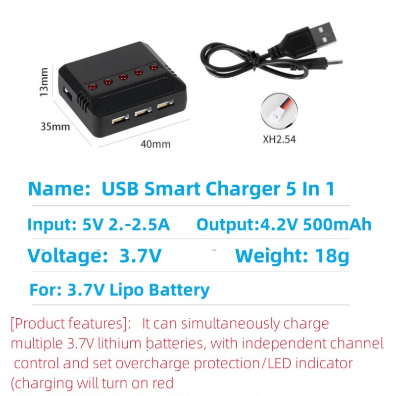 Syma X5HW X5HC X5C X5SW 3.7V 5 - Fpv Drone Charger incelemesi ve fiyatı
