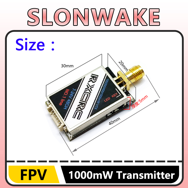 SLONWAKE  5.8G 48CH 1W VTX 100 - Fpv Drone Camera incelemesi ve fiyatı