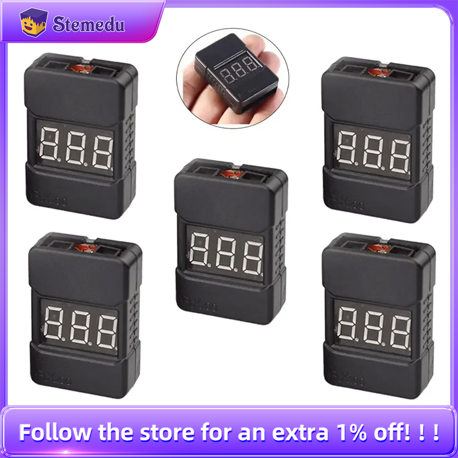 BX100 1-8S Lipo Battery Voltag - Fpv Drone Bag incelemesi ve fiyatı